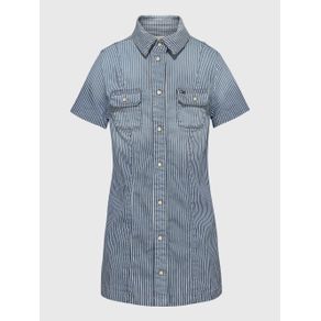 

VESTIDO TOMMY HILFIGER CAMISERO CON RAYA DIPLOMÁTICA PARA NIÑA Talla: 10