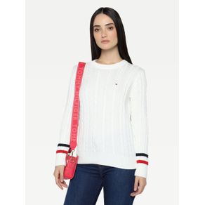 

Suéter Tommy Hilfiger Con Líneas De Mujer Talla: S