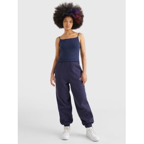 

PLAYERA TOMMY JEANS DE TIRANTES CROPPED CON BORDADO DE MUJER Talla: L