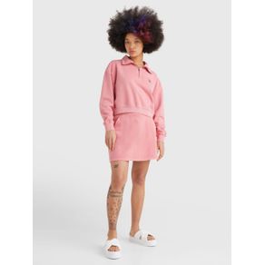

SUDADERA TOMMY JEANS AMPLIA CON CIERRE DE UN CUARTO DE MUJER Talla: L