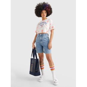 

PLAYERA TOMMY JEANS DE CORTE SUPERCROPPED DE MUJER Talla: S