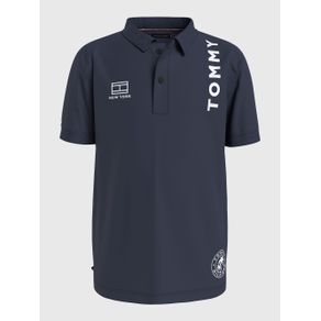 

POLO TOMMY JEANS DE ALGODÓN ORGÁNICO CON LOGOS PARA NIÑO Talla: 12