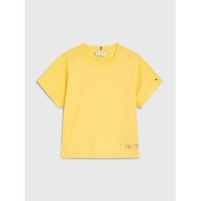 

Playera Tommy Jeans De Algodón Con Logo Metalizado Para Niña Talla: 10