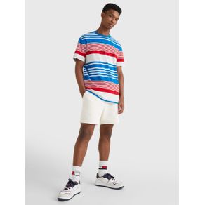 

PLAYERA TOMMY JEANS DE ALGODÓN ORGÁNICO A RAYAS DE HOMBRE Talla: M