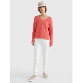 

Suéter Amplio De Punto A Contraste De Mujer Talla: XS