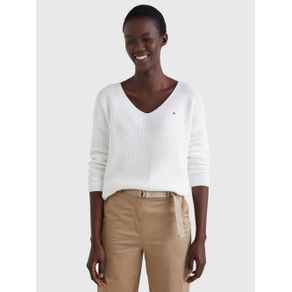 

SUÉTER TOMMY HILFIGER AMPLIO DE PUNTO A CONTRASTE DE MUJER Talla: L