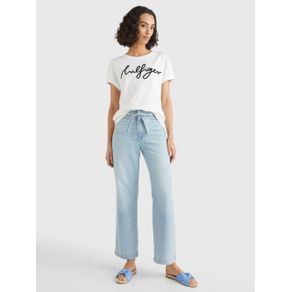

PLAYERA TOMMY HILFIGER DE CORTE AMPLIO CON LOGO SCRIPT DE MUJER Talla: M
