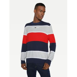

Suéter Tommy Jeans De Corte Amplio Con Diseño De Rayas Talla: XS