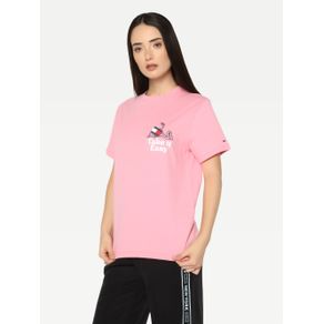 

PLAYERA TOMMY JEANS DE CORTE AMPLIO CON ESLOGAN DE MUJER Talla: XL