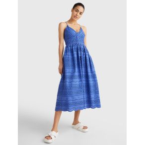 

VESTIDO TOMMY HILFIGER DE CORTE EVASÉ CON CALADO INTEGRAL DE MUJER TALLA: 32