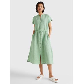 

VESTIDO TOMMY HILFIGER CAMISERO MIDI DE LINO Y CORTE AMPLIO DE MUJER TALLA: 36