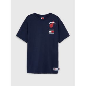 

PLAYERA TOMMY JEANS AMPLIA TOMMY & NBA MIAMI HEAT CON PARCHE DE HOMBRE Talla: XS