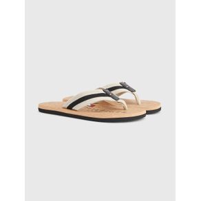 

Sandalias Tommy Hilfiger De Corcho Con Tira Distintiva Talla: 26