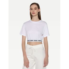 

PLAYERA TOMMY JEANS CON ELÁSTICO BORDADO DE MUJER Talla: L