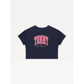 

PLAYERA TOMMY HILFIGER CON LOGO DE TOMMY ESTAMPADO PARA NIÑA Talla: 16