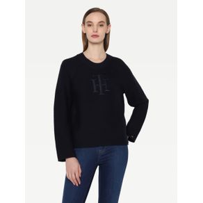 

SUÉTER TOMMY HILFIGER DE MONOGRAMA DE TH BORDADO DE MUJER Talla: M