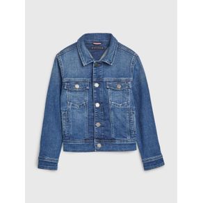 

CHAMARRA TRUCKER TOMMY HILFIGER DE DENIM CON EFECTO DESTEÑIDO PARA NIÑO Talla: 4