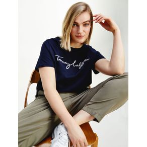 

PLAYERA TOMMY HILFIGER CURVE CON LOGO PARA MUJER Talla: 52