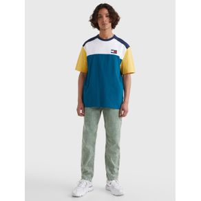 

PLAYERA TOMMY JEANS COLOR BLOCK CON PARCHE DE HOMBRE Talla: M