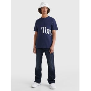 

PLAYERA TOMMY JEANS DE ALGODÓN CON LOGO DIVIDIDO DE HOMBRE Talla: M