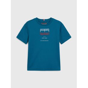 

Playera Tommy Hilfiger Con Logo Bordado De Niño Talla: 10