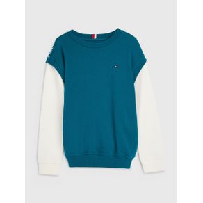 

Sudadera Tommy Hilfiger Color Block De Niño Talla: 10