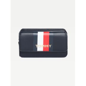

CANGURERA TOMMY HILFIGER CON LÍNEAS VERTICALES DE MUJER Talla: UNICA