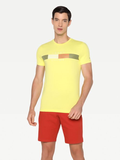 playera tommy hilfiger hombre amarilla