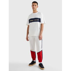 

Playera Tommy Jeans color block con logo de hombre Talla: XL
