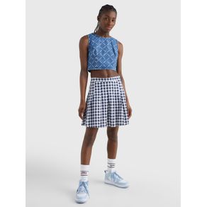 

Crop top Tommy Jeans denim con monogramas de mujer Talla: L