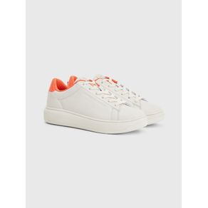 

TENIS TOMMY HILFIGER DE PIEL CON CORTE BAJO DE MUJER Talla: 26