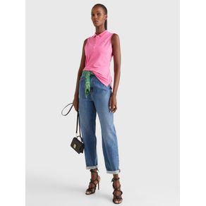 

Polo Tommy Hilfiger sin mangas de algodón elástico de mujer Talla: L