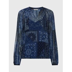 

Blusa Tommy Hilfiger curve con estampado de cachemir de mujer Talla: 46
