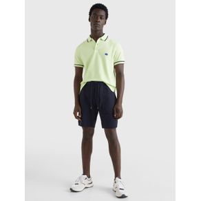 

POLO TOMMY HILFIGER RIBETEADO DE CORTE SLIM CON LOGO TONAL DE HOMBRE Talla: L