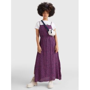 

VESTIDO TOMMY JEANS MIDI DE FLORES Y TIRANTES DE MUJER Talla: M