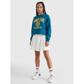 

Sudadera Tommy Jeans college cropped con logo de mujer Talla: L