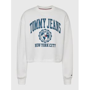

SUDADERA TOMMY JEANS COLLEGE CROPPED CON LOGO DE MUJER Talla: L