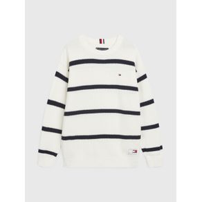 

Suéter Tommy Hilfiger de algodón orgánico con rayas de rugby de niño Talla: 10