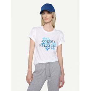 

PLAYERA TOMMY HILFIGER CON LOGO ESTAMPADO DE MUJER Talla: XS