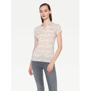

Polo Tommy Hilfiger estampado de corte slim de mujer Talla: S
