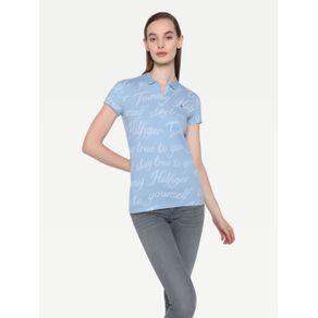 

Polo Tommy Hilfiger estampado de corte slim de mujer Talla: L