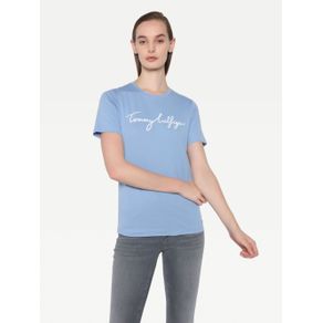 

PLAYERA TOMMY HILFIGER CON FIRMA ESTAMPADA DE MUJER Talla: M