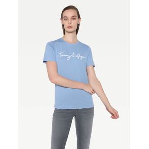 

Playera Tommy Hilfiger con firma estampada de mujer Talla: XS