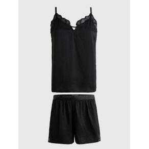 

PIJAMA TOMMY HILFIGER CORTO CON ENCAJE DE MUJER Talla: L