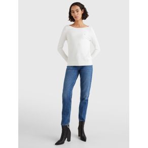 

SUÉTER TOMMY HILFIGER DE CUELLO BARCO DE MUJER Talla: XS