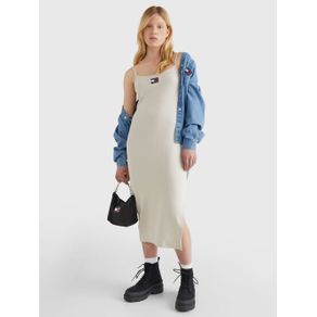 

VESTIDO TOMMY JEANS AJUSTADO DE TIRANTES CON PARCHE PARA MUJER Talla: L