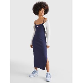 

VESTIDO TOMMY JEANS AJUSTADO DE TIRANTES CON PARCHE PARA MUJER Talla: L