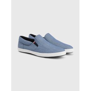 

TENIS TOMMY HILFIGER ESSENTIAL DE CHAMBRAY SIN CORDONES PARA HOMBRE Talla: 27.5