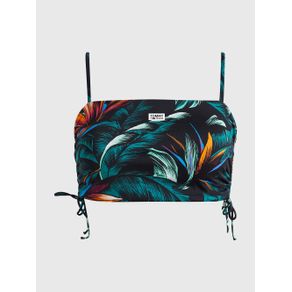 

Parte superior de bikini Tommy Jeans tropical estilo bralette para mujer Talla: L