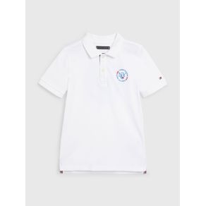 

Polo Tommy Hilfiger de algodón orgánico con logo bordado de niño Talla: 10